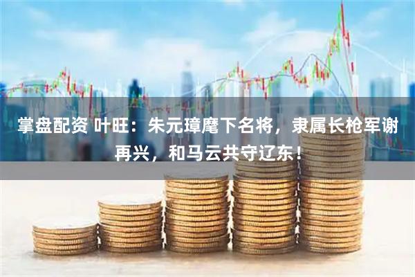 掌盘配资 叶旺：朱元璋麾下名将，隶属长枪军谢再兴，和马云共守辽东！